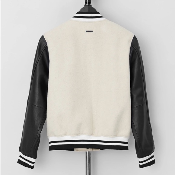 $580⬇️NWT FREE PEOPLE X DEADWOOD VARSITY LEATHER JACKET   Halloween costume cape - Picture 4 of 8